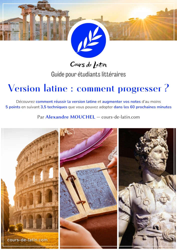 Couverture du livre « Version latine : comment progresser